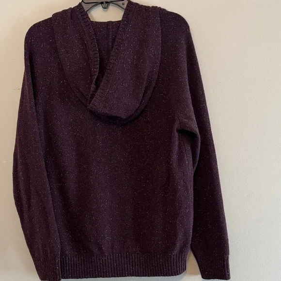 Patagonia Plum Sparkle Knit Hooded Pullover - Picture 4 of 5